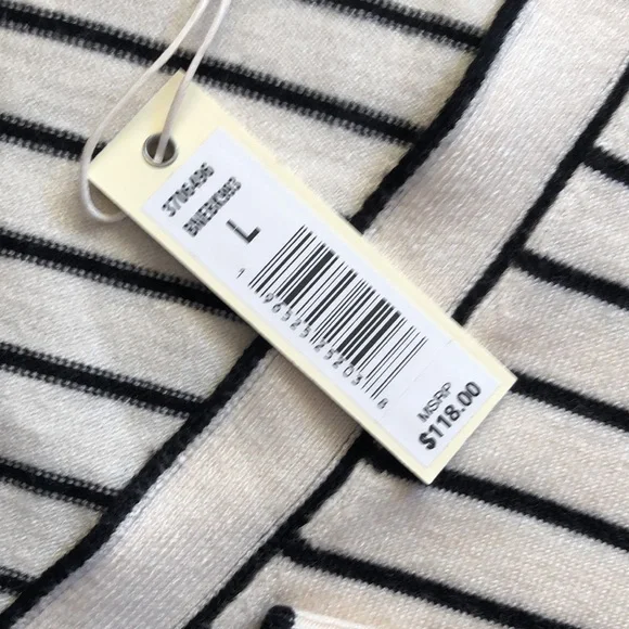 NWT Max Studio wrap sweater with stripes Size L - Picture 3 of 5